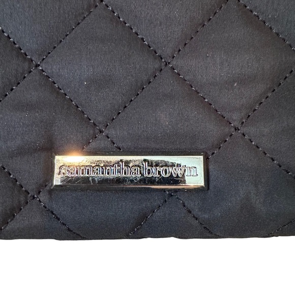 Samantha Brown Waist Belt Bag Travel Zippered Black Purse - Picture 5 of 7